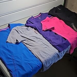 KOI 5 pack XXS-XS scrub uniform tops